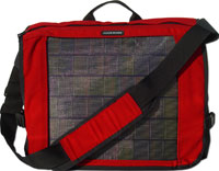 The solar panels on Juice Bags are waterproof, flexible, and can be removed for remote use.